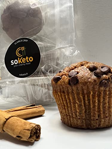 Keto Muffin Mix: 4 Keto Vanilla Muffins + 4 Keto Cocoa Muffins (8pcsx50gr)-4