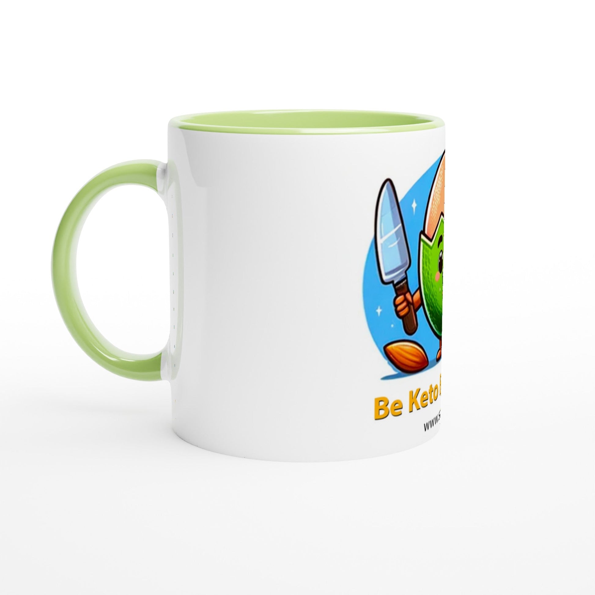 350ml "Be Keto Be Happy" Mug with Colored Interior - Start the Day with Style and Health-9