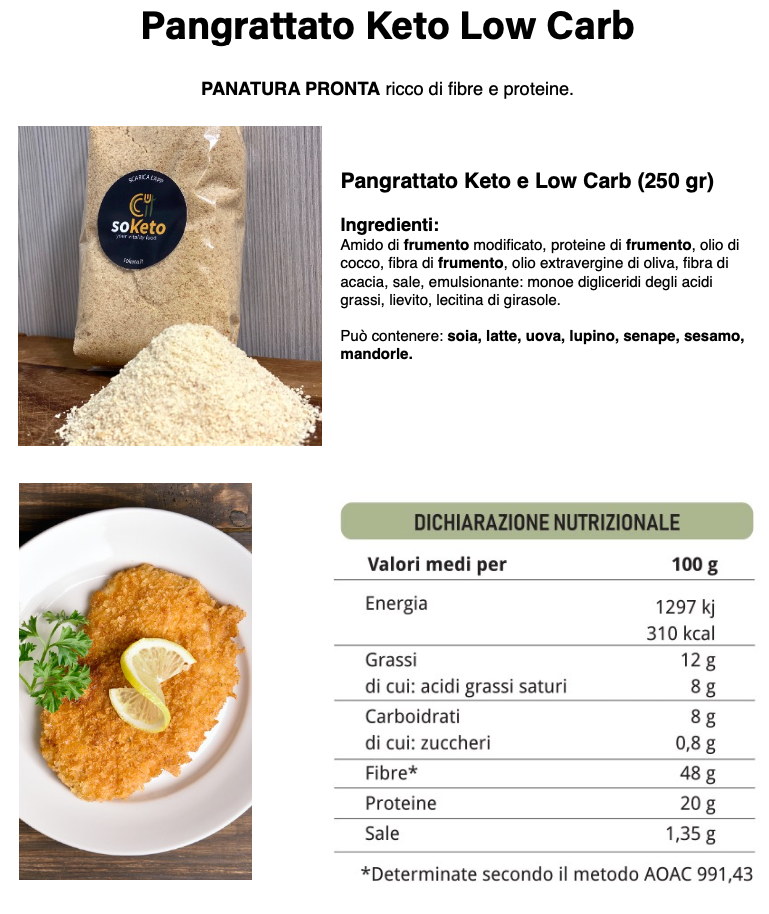 Keto low carb breadcrumbs (250gr)-3