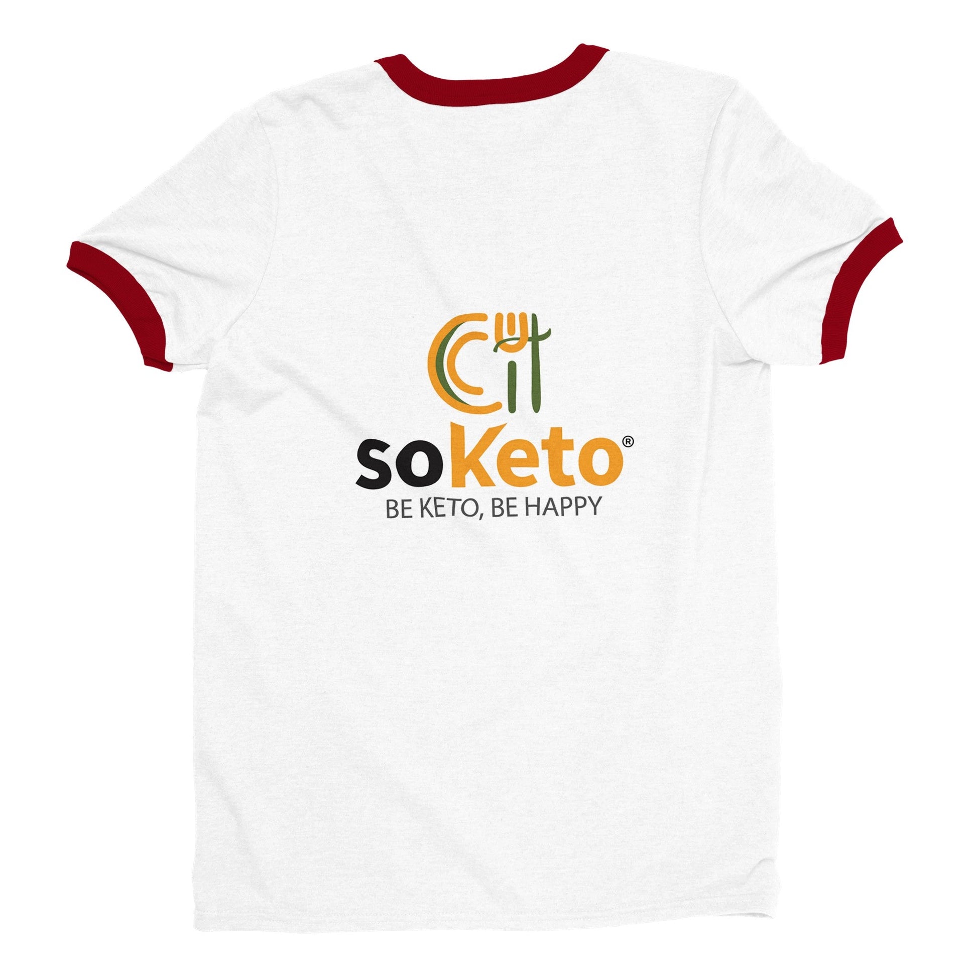 Unisex "Be Keto Be Happy" T-shirt with colored border-3