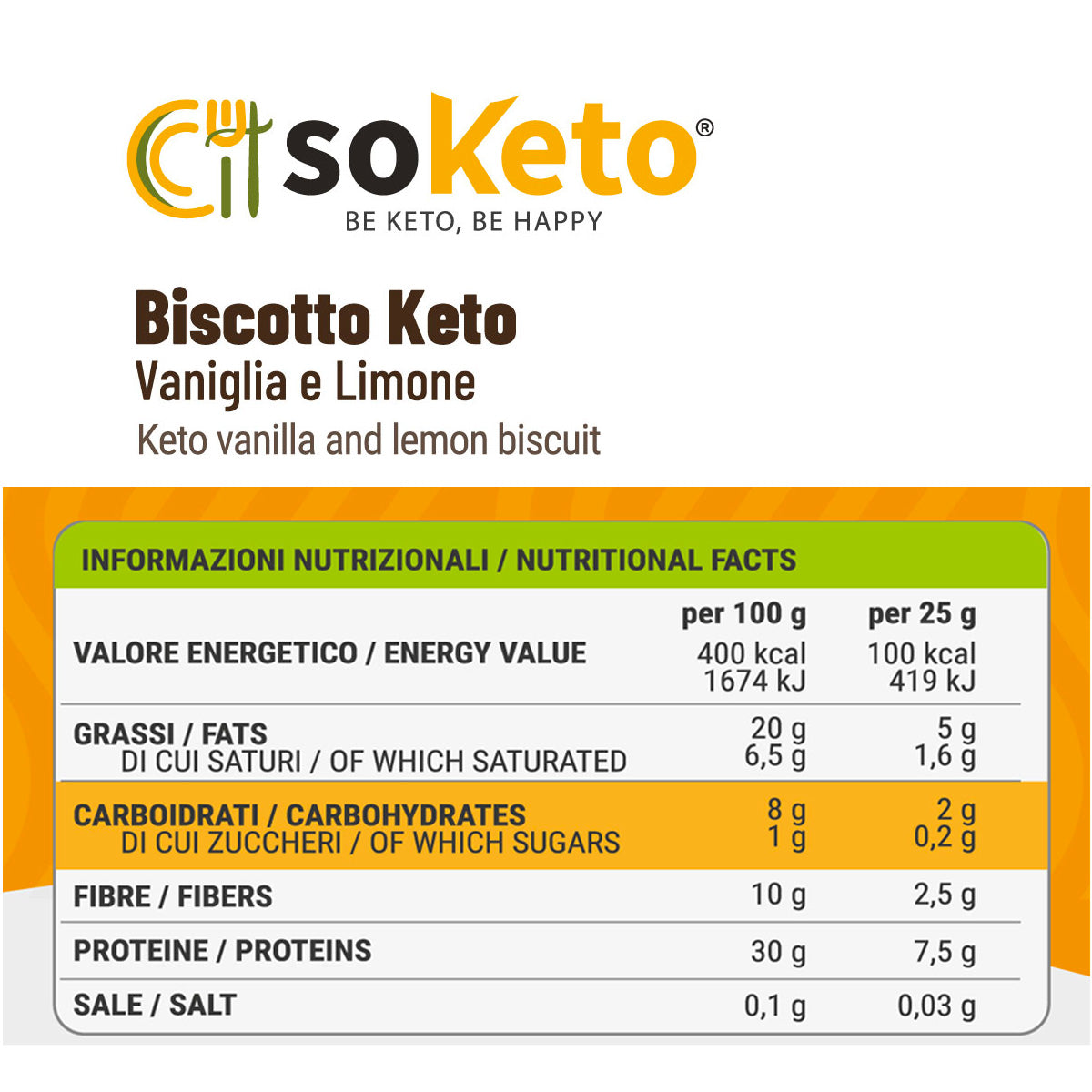 Keto Vanilla and Lemon Cookies (50g)-3