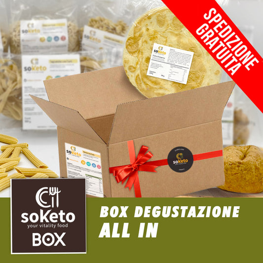 "ALL IN KETO TASTING BOX" Pasta, bread, pizza, desserts, Ketogenic Low Carb Protein-0