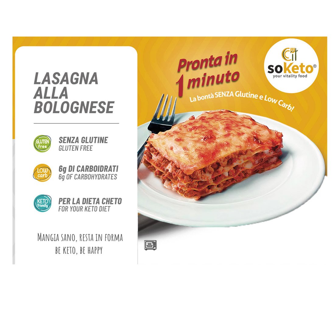 KETO GLUTEN FREE Lasagna only 6g of carbs ready in 1 minute!-1