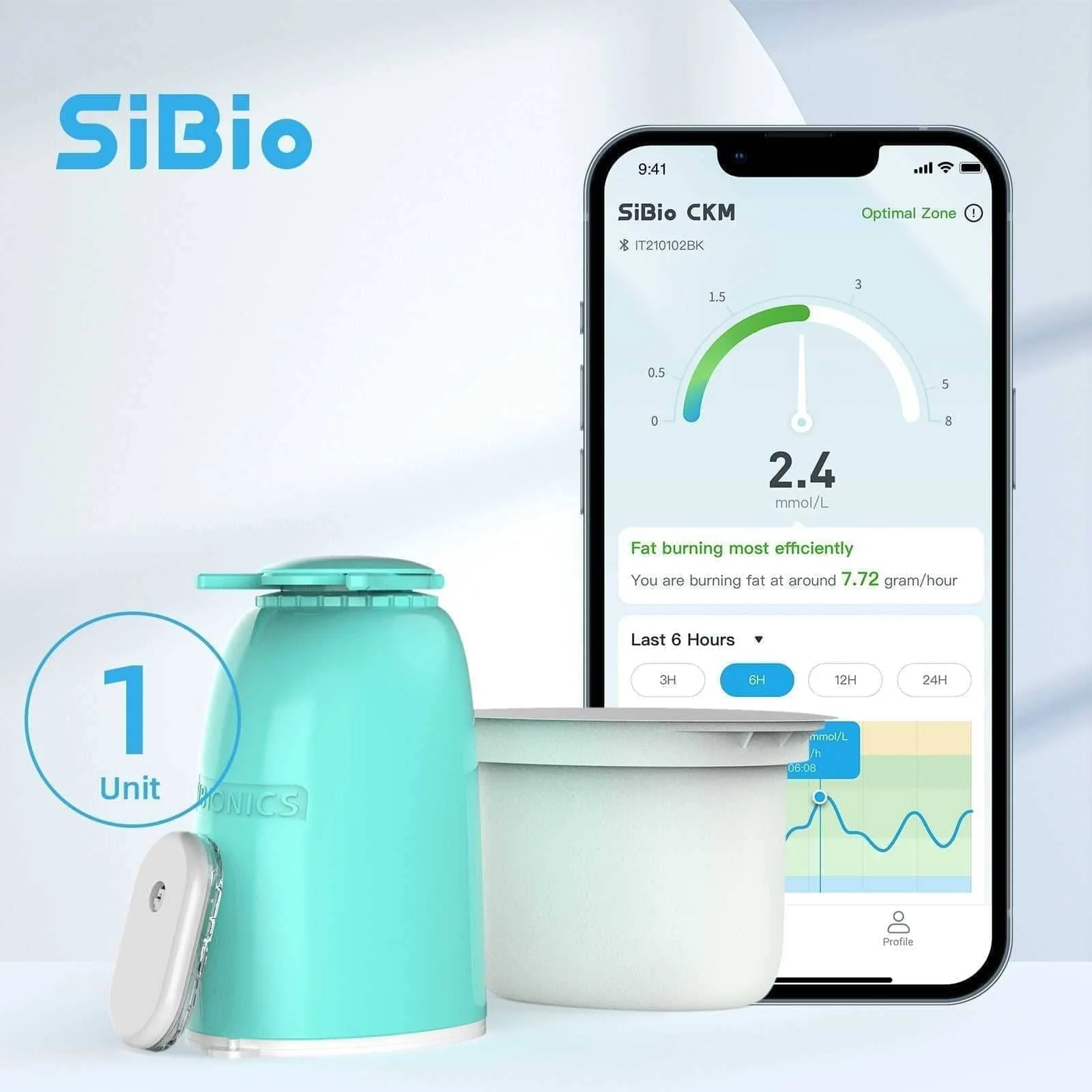 SiBio KS1 Continuous Ketone Monitoring (CKM) System-0